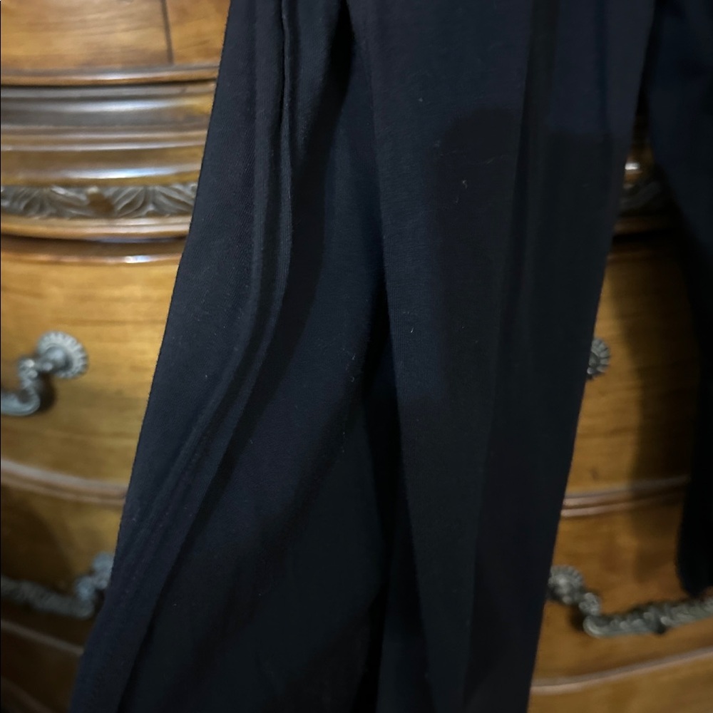 NEW bobi Los Angeles Revolve Black Strapless SlitLeg Smocked Jumpsuit SidePocket - Picture 9 of 15